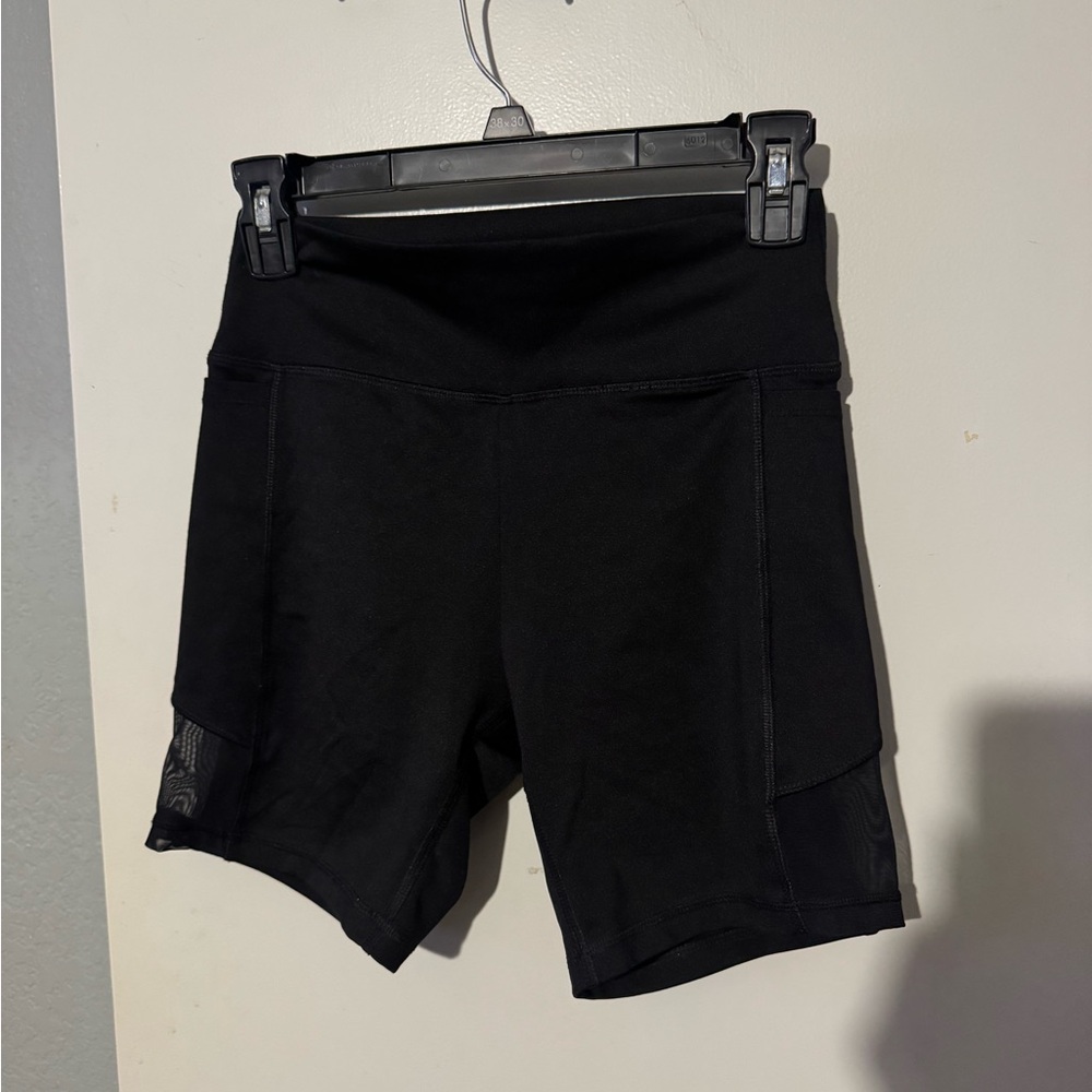 PINK Victoria's Secret Black High-Waist Bike Shorts